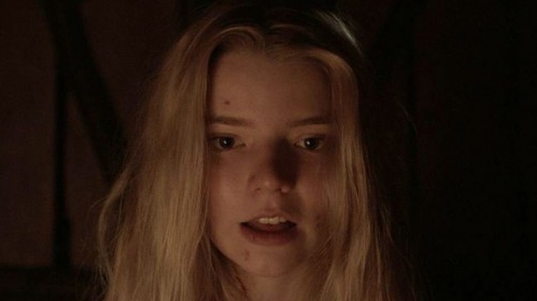 Thomasin covered in blood