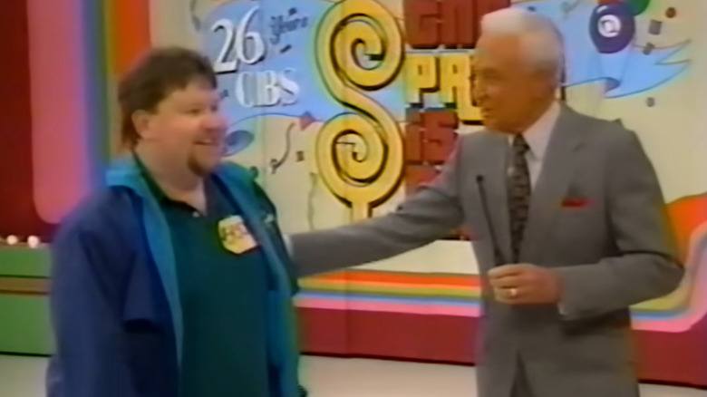 Price is Right contestant falls