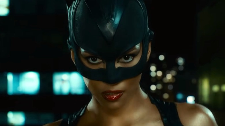 Catwoman staring intensely