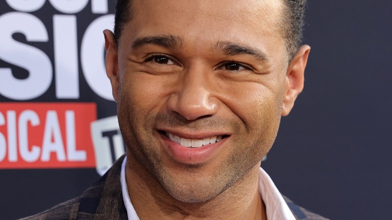 Corbin Bleu smiling on the red carpet