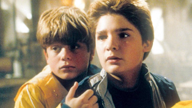 Sean Astin and Corey Feldman in The Goonies