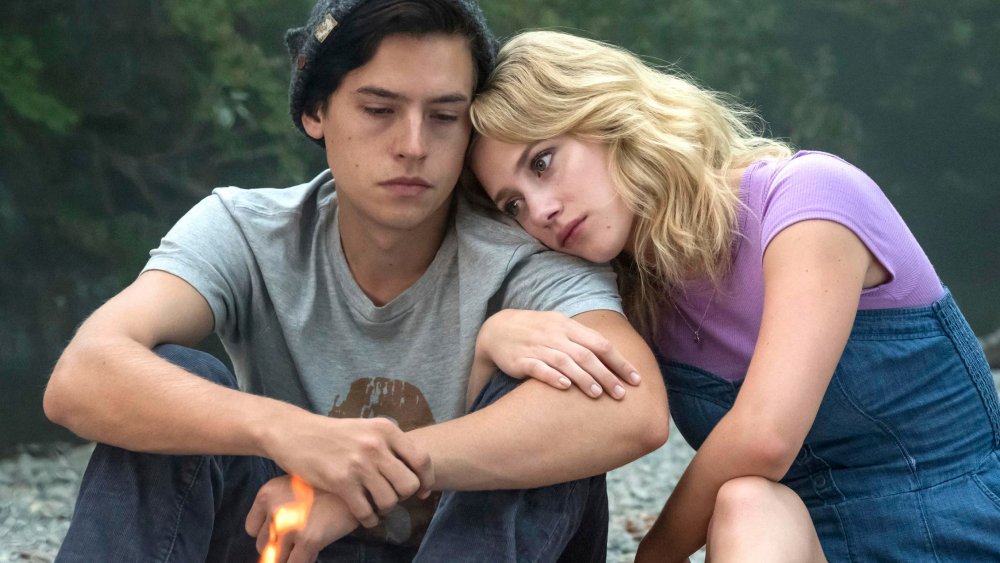 Cole Sprouse and Lili Reinhart as Jughead and Betty on Riverdale