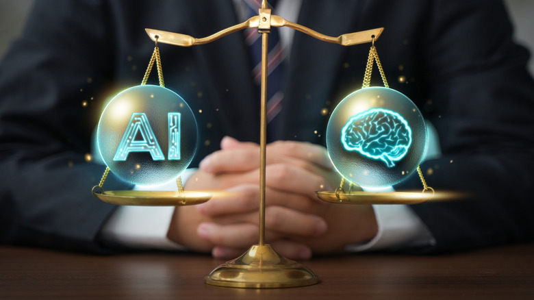 AI and brains on scales