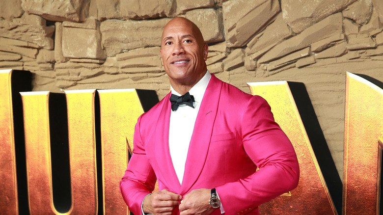 Dwayne Johnson smiling