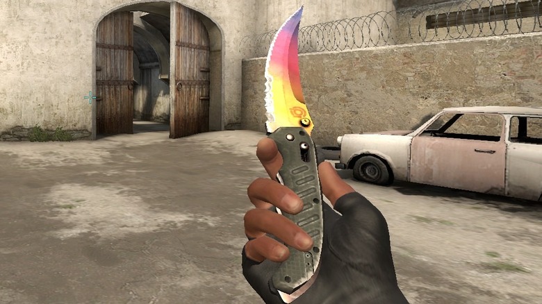 Fade Flip Knife from CS:GO