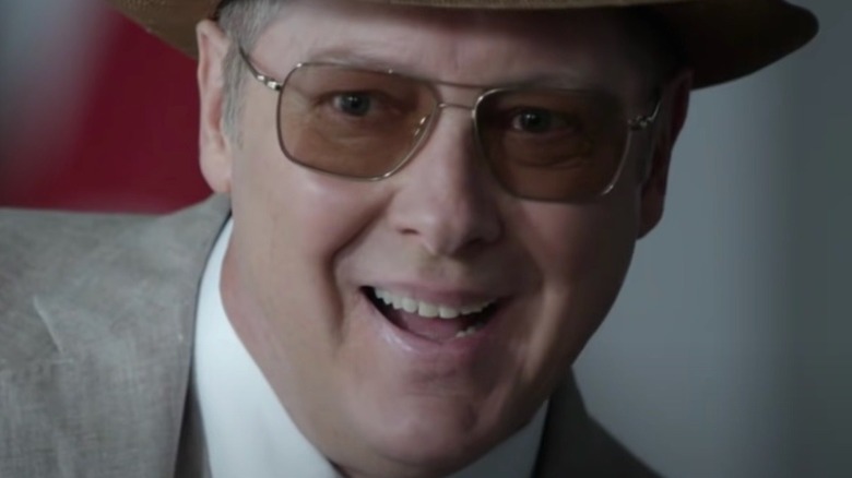 Red Reddington smiling