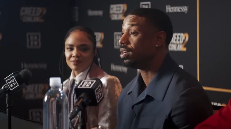 Creed giving press conference