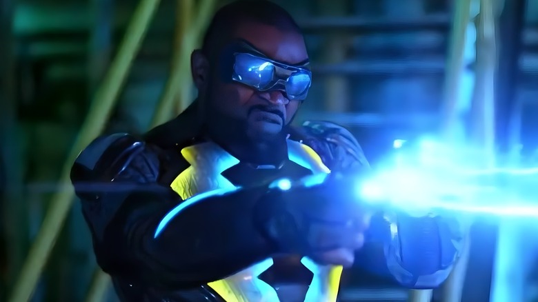 Black Lightning shooting lightning