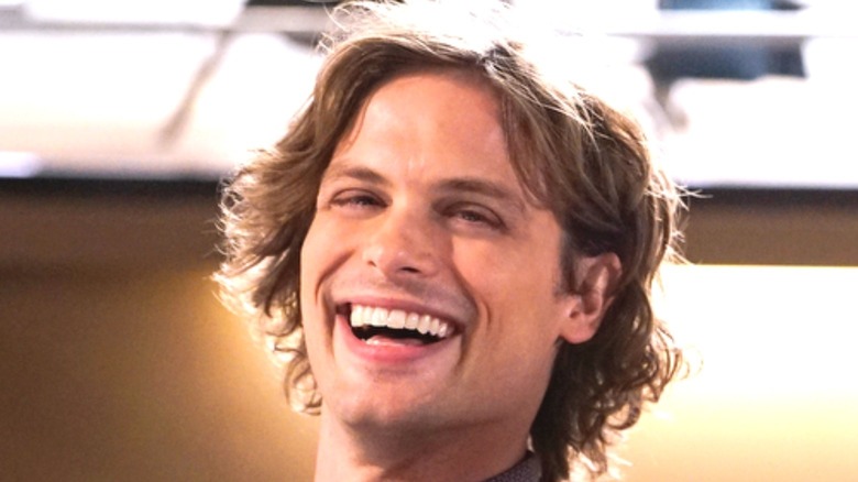 Spencer Reid laughing