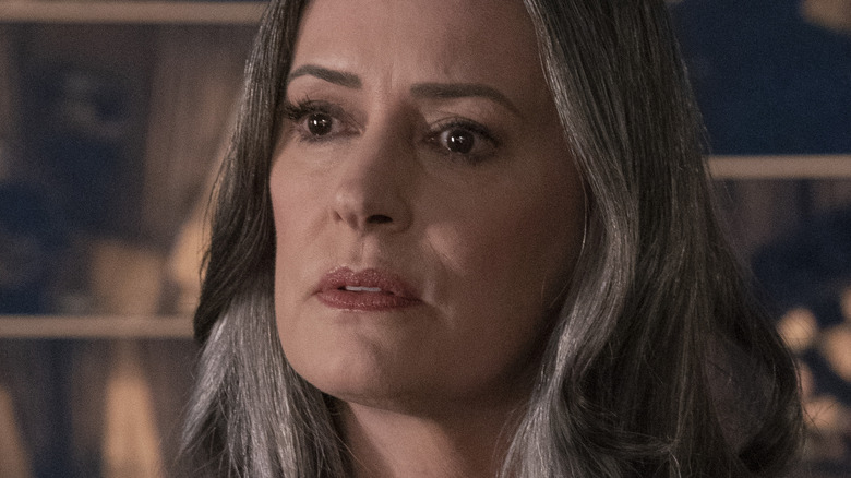 Paget Brewster from Criminal Minds: Evolution looking surprised