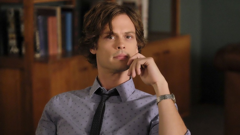 Spencer Reid staring down