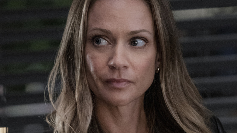 Jennifer Jareau staring sideways