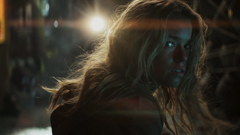 Kara looking behind herself in "Supergirl" (2026)