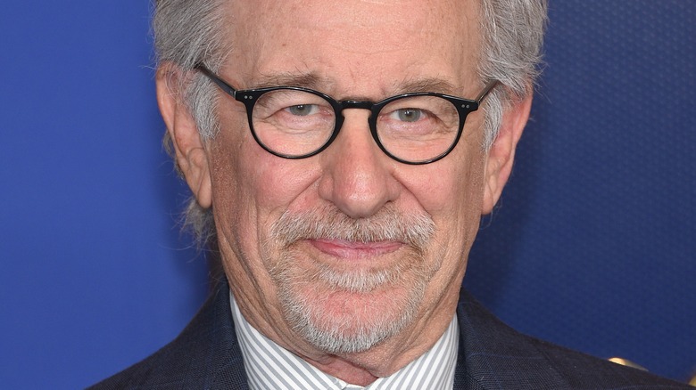 Steven Spielberg smirks