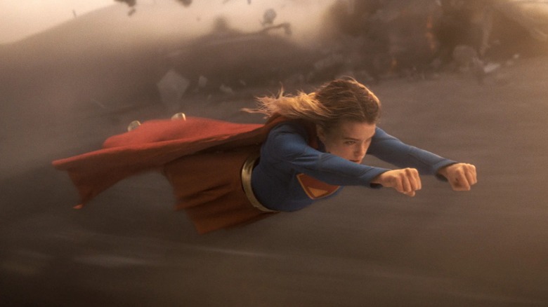 Kara flies in