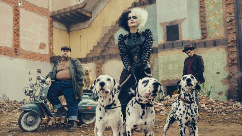 Cruella, Jasper, Horace, and dogs