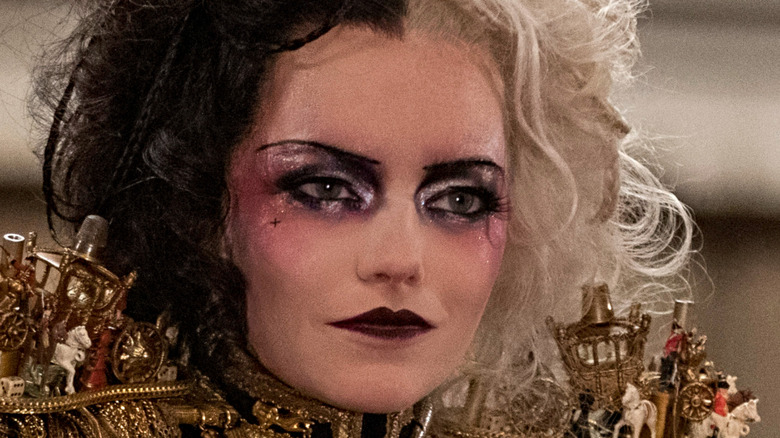 Cruella in avant-garde makeup