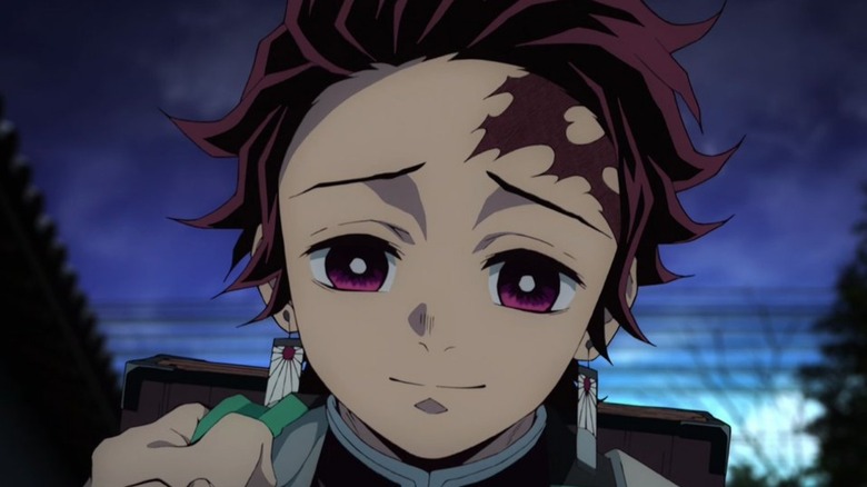 Tanjiro reassuring smile