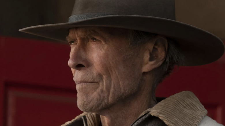 Clint Eastwood wearing cowboy hat