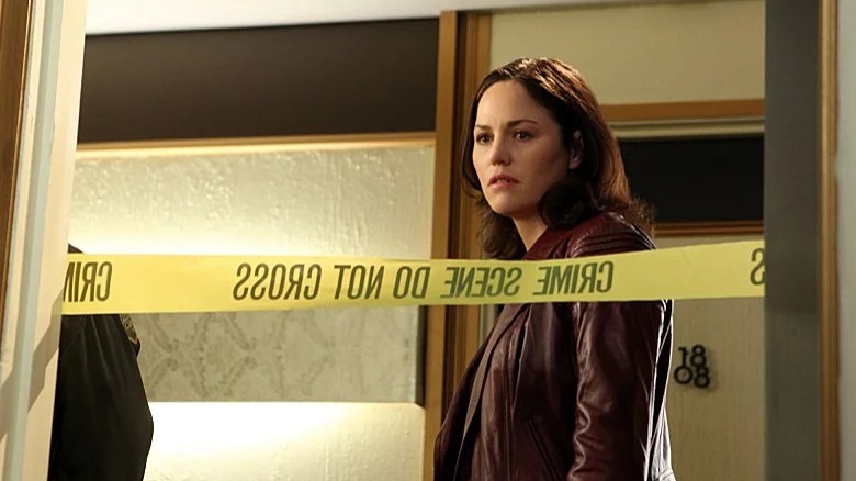 Sara Sidle at a crime scene