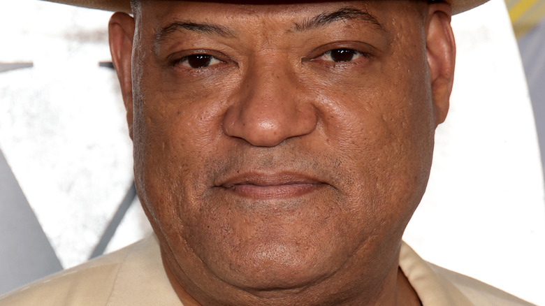 Laurence Fishburne in hat