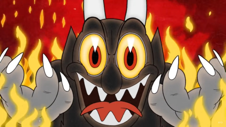 Cuphead DLC the laughing devil