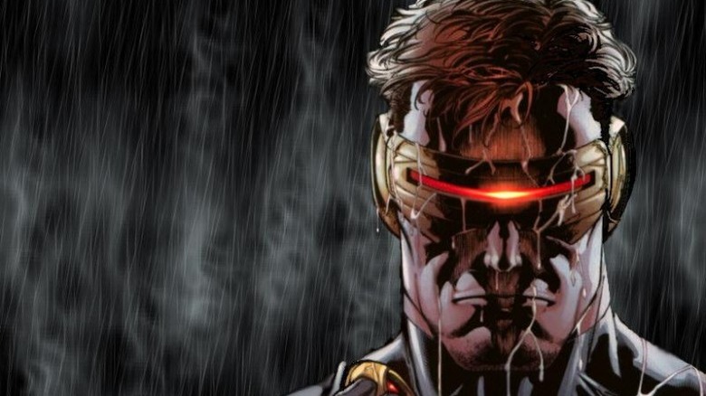Scott Summers, AKA Cyclops, in the rain