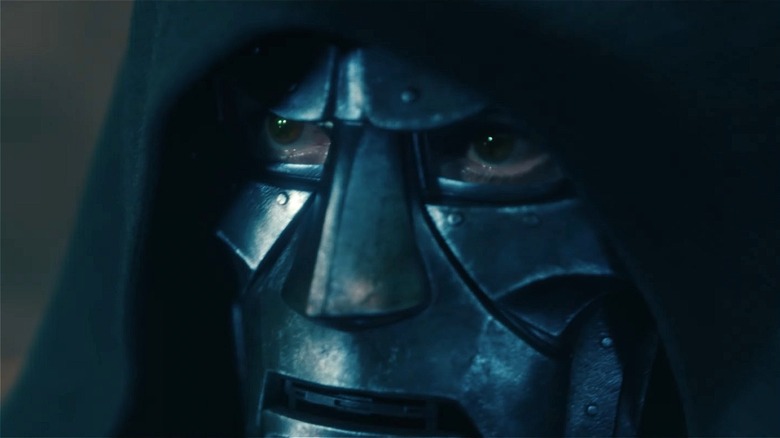 Doom's eyes glaring from his mask in Avengers: Doomsday