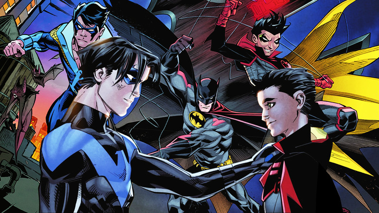 Damian Wayne with Nightwing