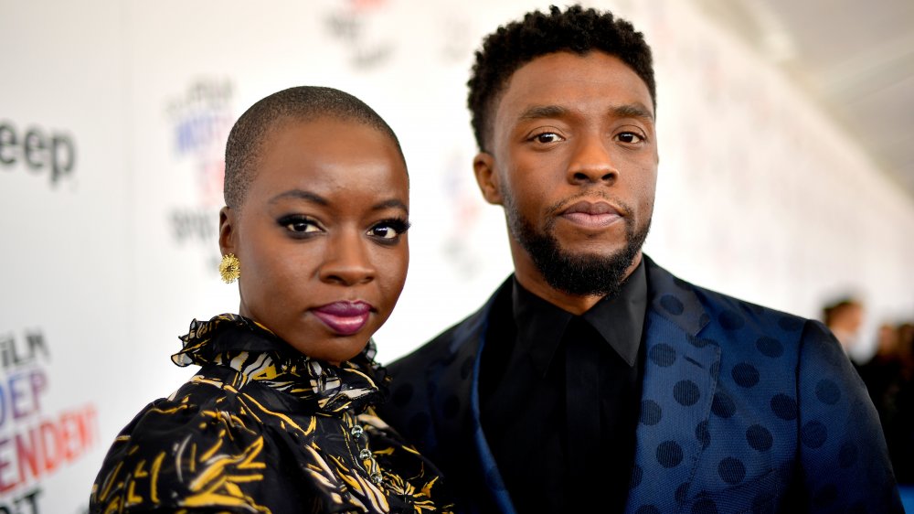 Danai Gurira and Chadwick Boseman