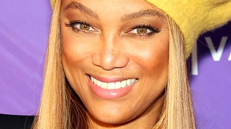 Tyra Banks smiling