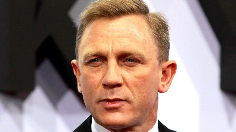 Daniel Craig looking serious