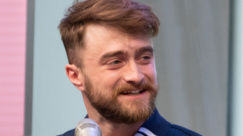 Daniel Radcliffe on stage answering questions
