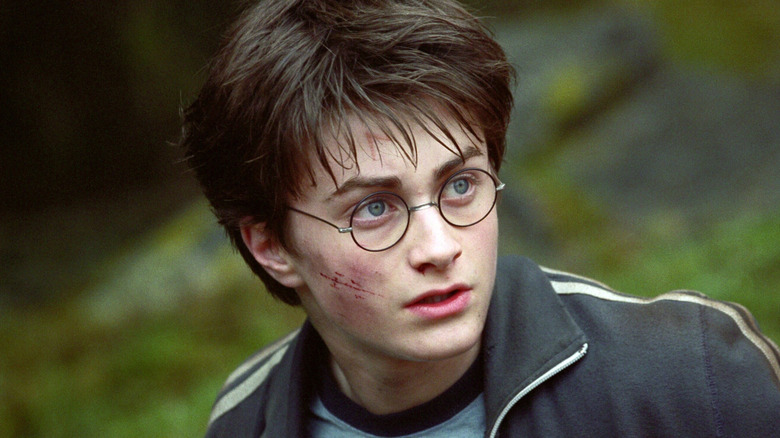 Harry looking scared