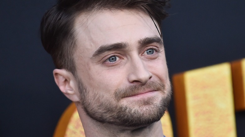 Daniel Radcliffe at a premiere for The Lost City