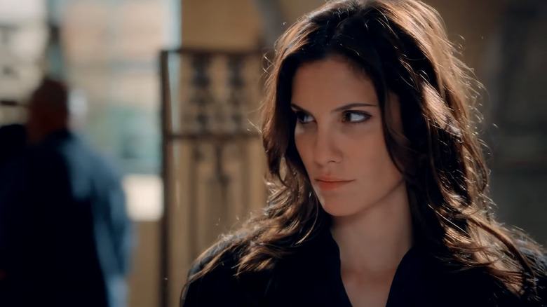 Kensi Blye giving the side eye to her partner