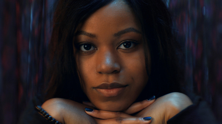 Riele Downs in closeup 