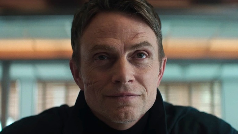 Benjamin Poindexter sitting in a diner in Daredevil: Born Again