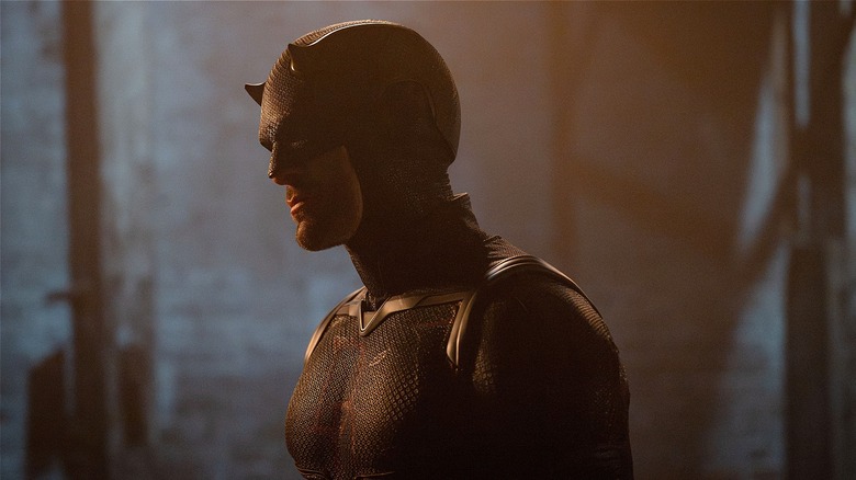 Daredevil emerging from the water in Daredevil: Born Again