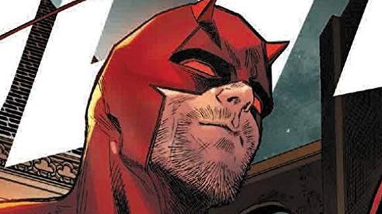 Daredevil with smirk on face