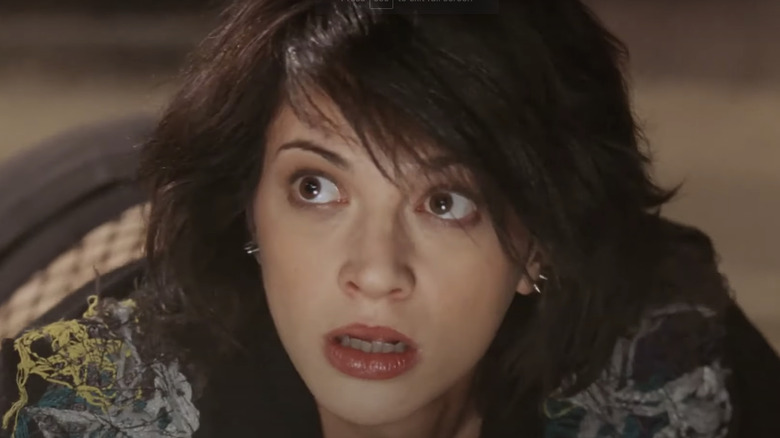 Asia Argento on the ground
