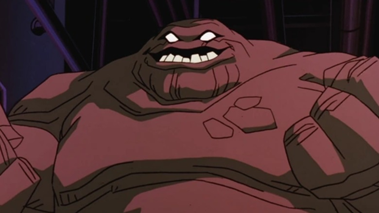 Clayface smiling