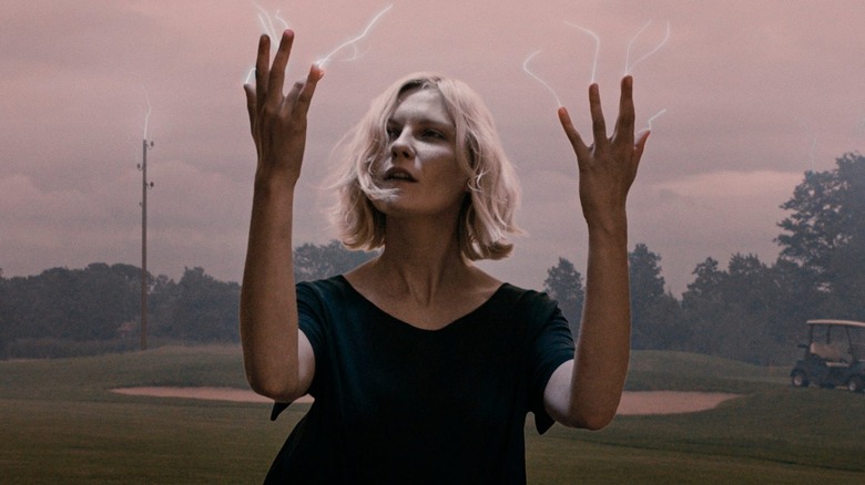 Justine has an apocalyptic vision in "Melancholia" (2011)