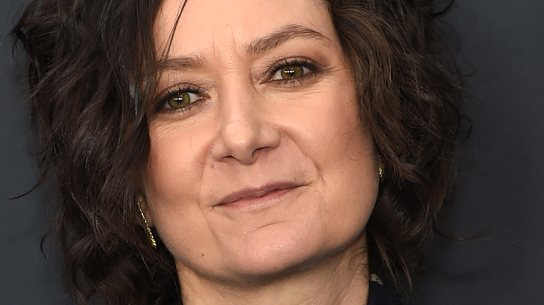 Sara Gilbert smiling