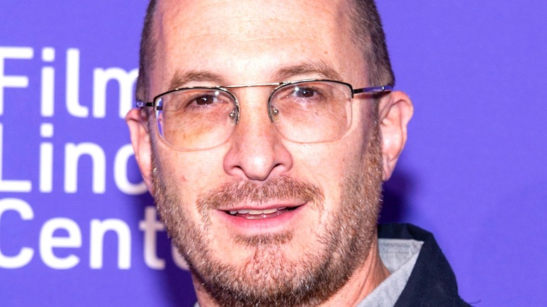 Darren Aronofsky wearing glasses 