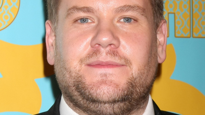 James Corden looks at camera