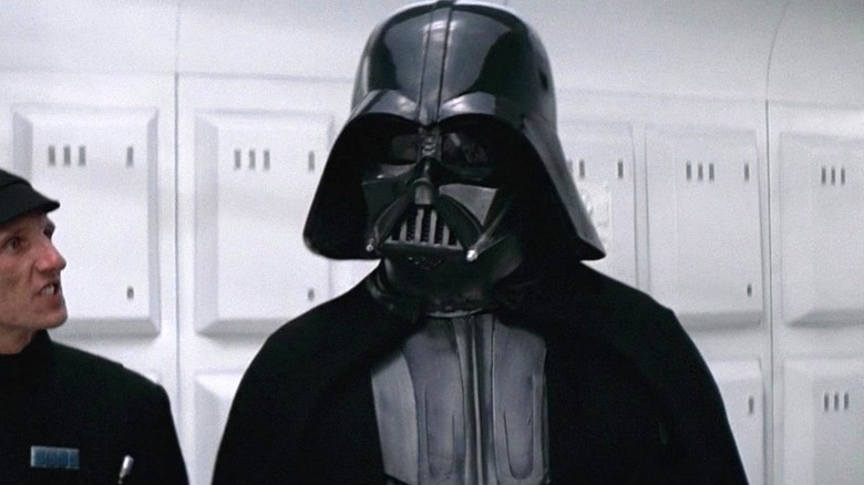Darth Vader walking down a passage in Star Wars: Episode IV – A New Hope