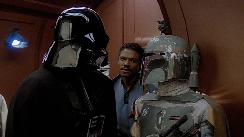 Darth Vader, Billy Dee Williams in The Empire Strikes Back