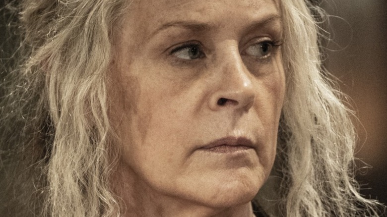 Close-up of Carol in The Walking Dead