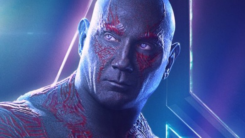 Dave Bautista Drax Avengers: Infinity War poster